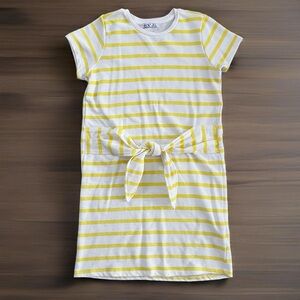 Dex Kids Yellow Striped Dress / Size L